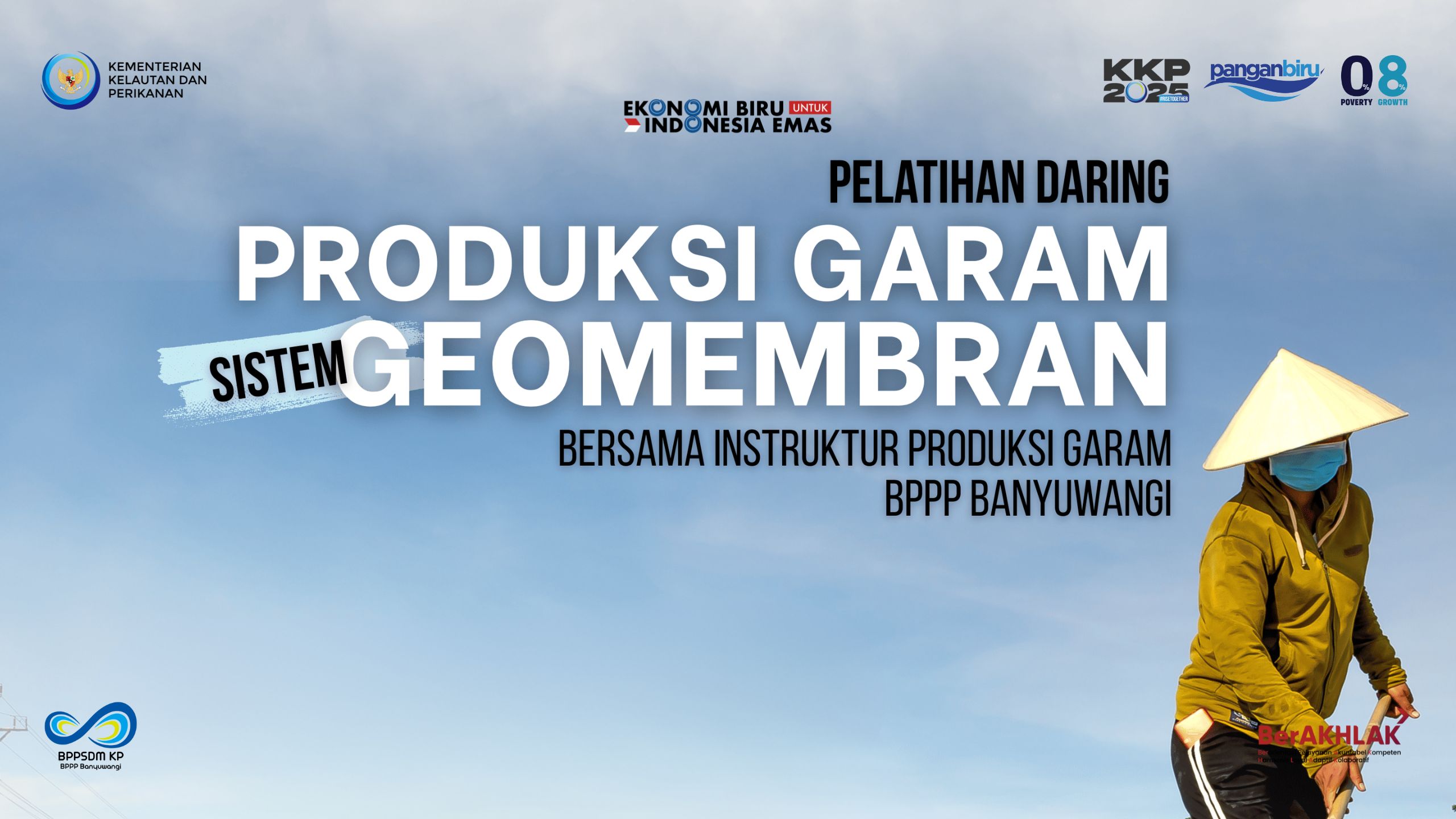 PELATIHAN PRODUKSI GARAM SISTEM GEOMEMBRAN