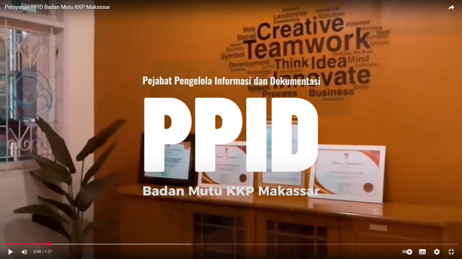 Pelayanan PPID Badan Mutu KKP Makassar