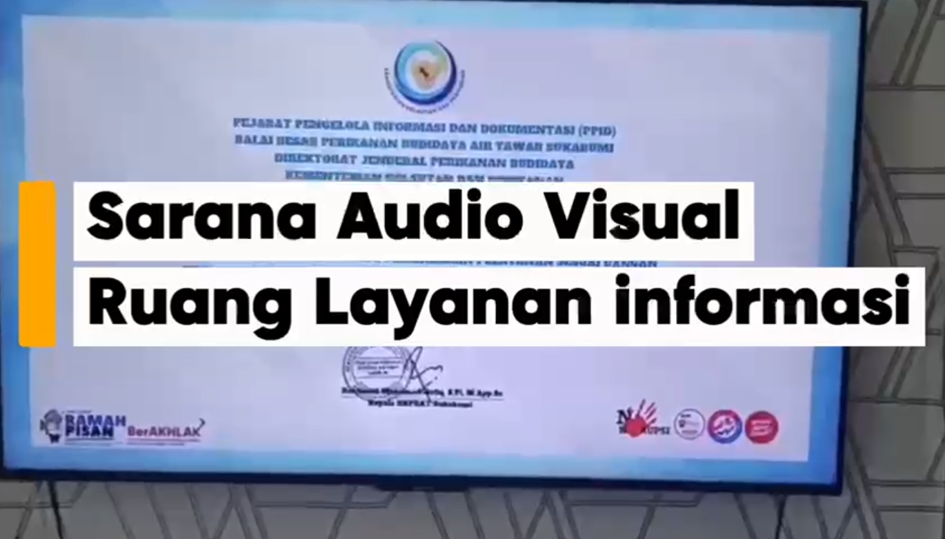 Sarana Audio Visual di Ruang Layanan Informasi
