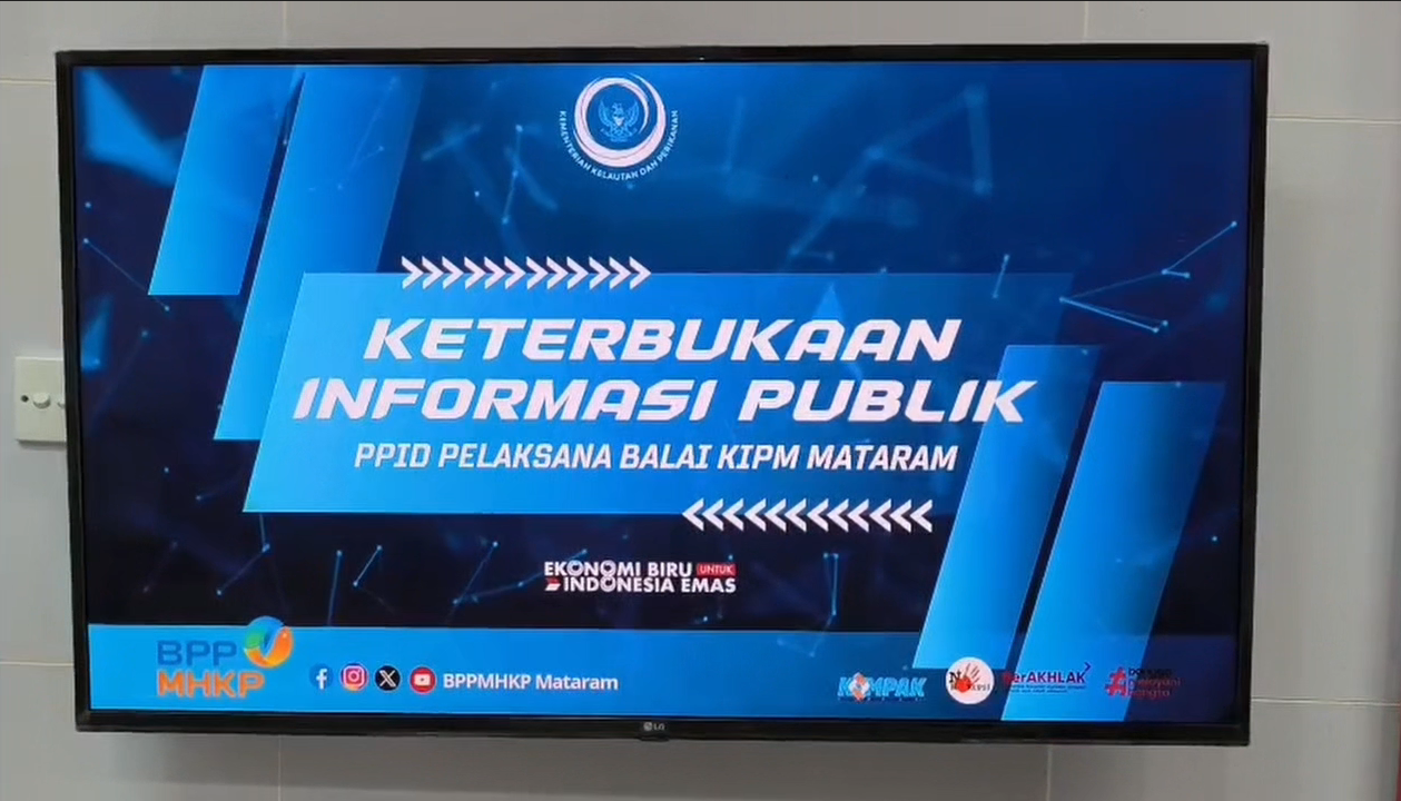 Audio Visual Terkait Keterbukaan Informasi Publik Via Media Elektronik di Ruang Pelayanan PPID