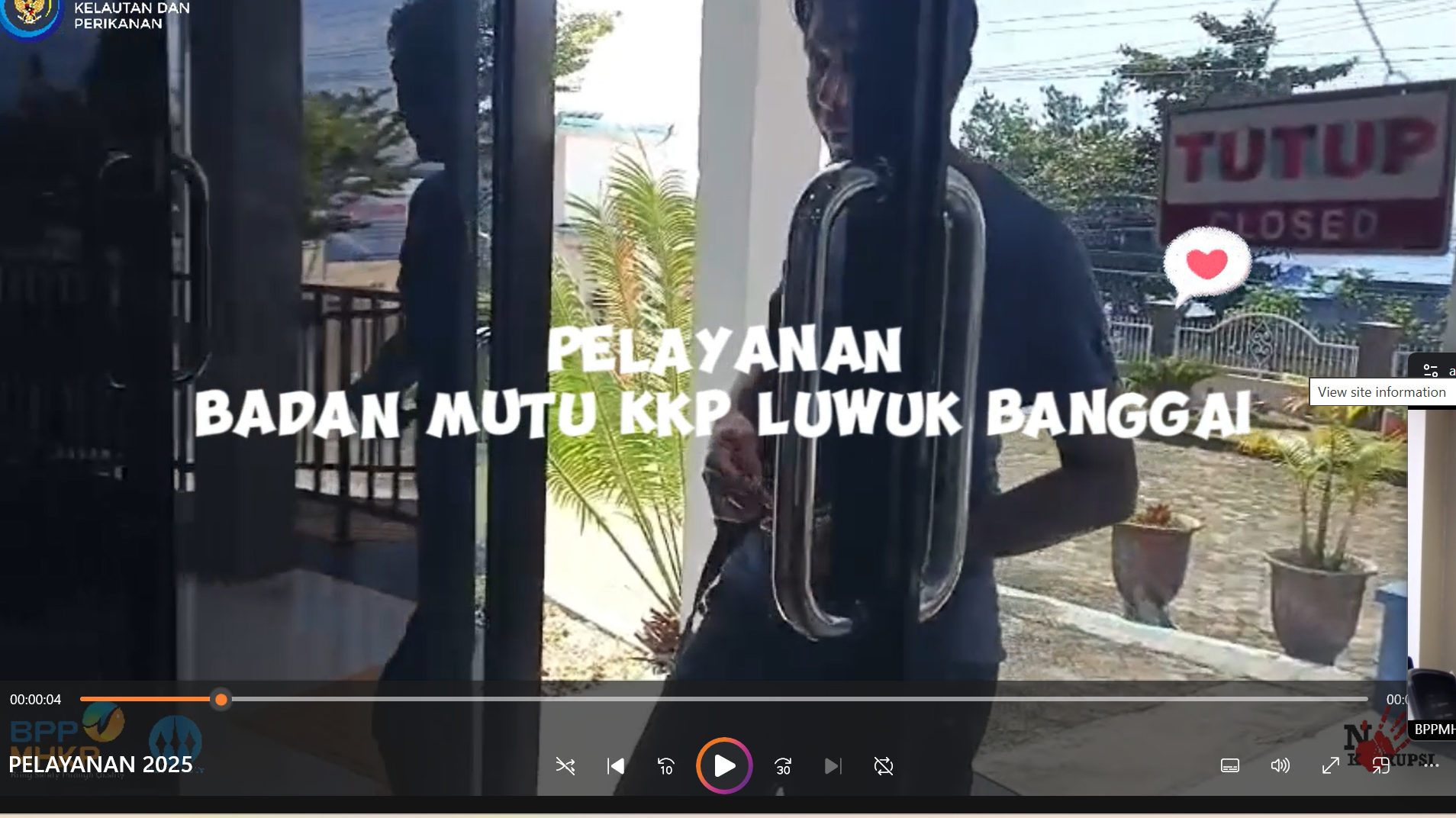 Pelayanan Badan Mutu KKP Luwuk Banggai