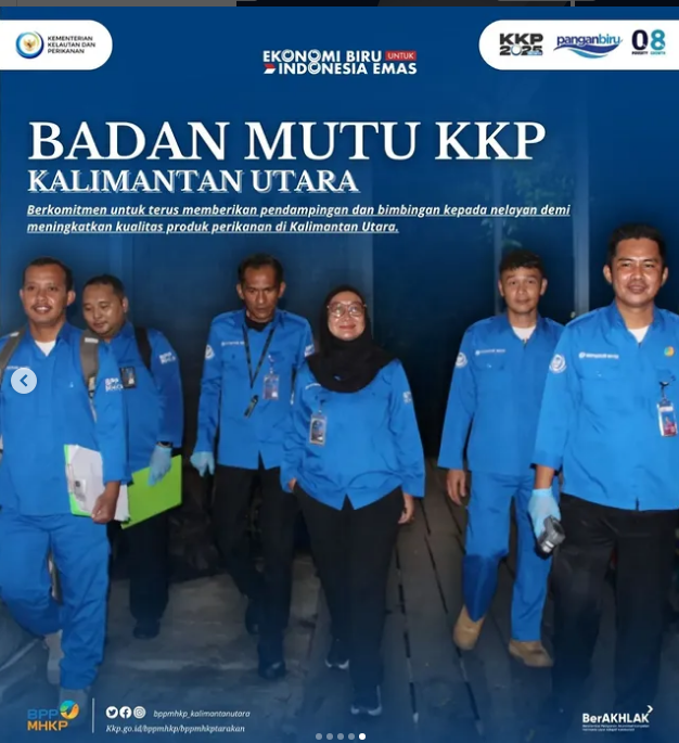 Badan Mutu KKP Tarakan Kalimantan Utara - Inspeksi CPIB Kapal di Bawah 5 GT oleh Tim Badan Mutu KKP Kalimantan Utara di Pos Pendaratan Ikan Kelurahan Pantai Amal, Tarakan- Kalimantan Utara