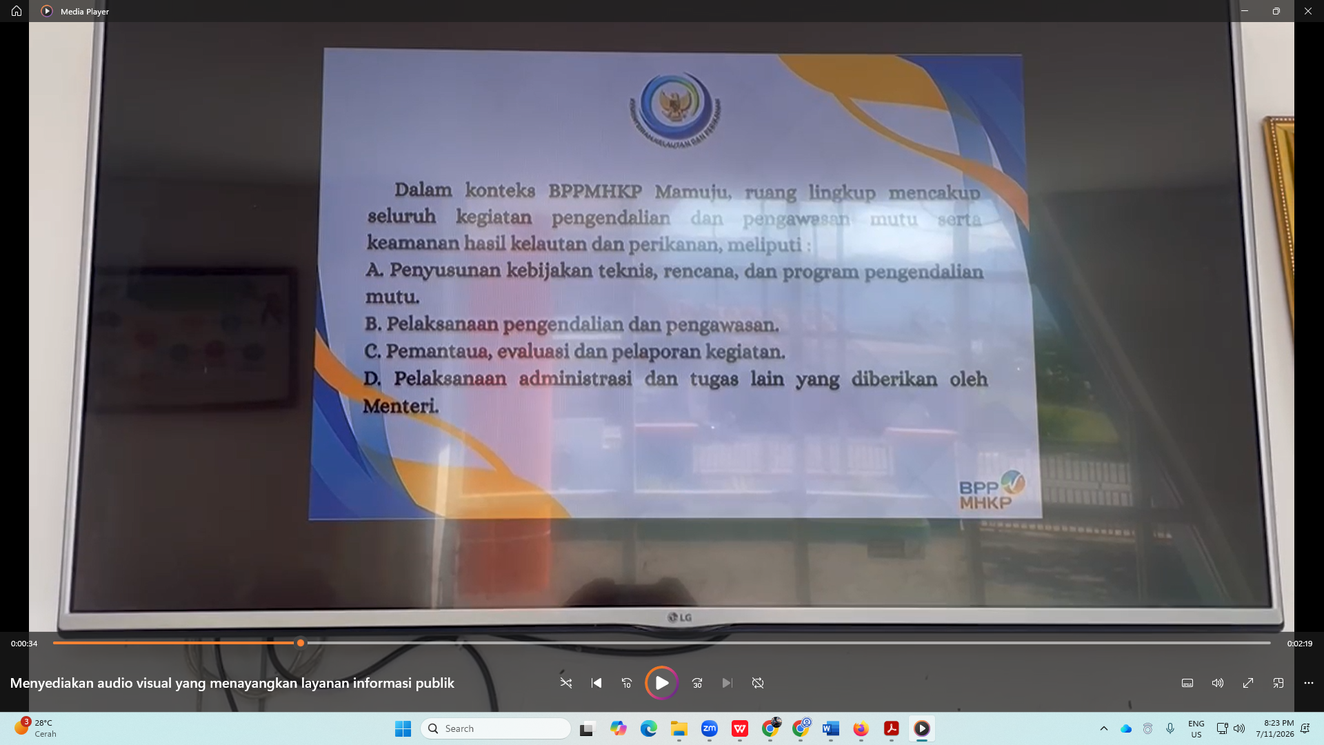 Audio Visual Papan Informasi Eletronik