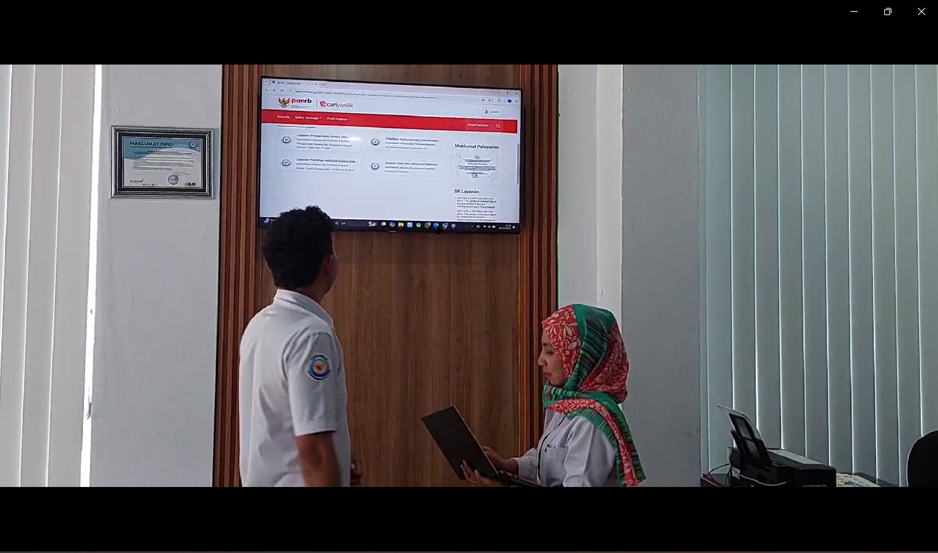 MENYEDIAKAN AUDIO VISUAL YANG MENAYANGKAN LAYANAN INFORMASI PUBLIK