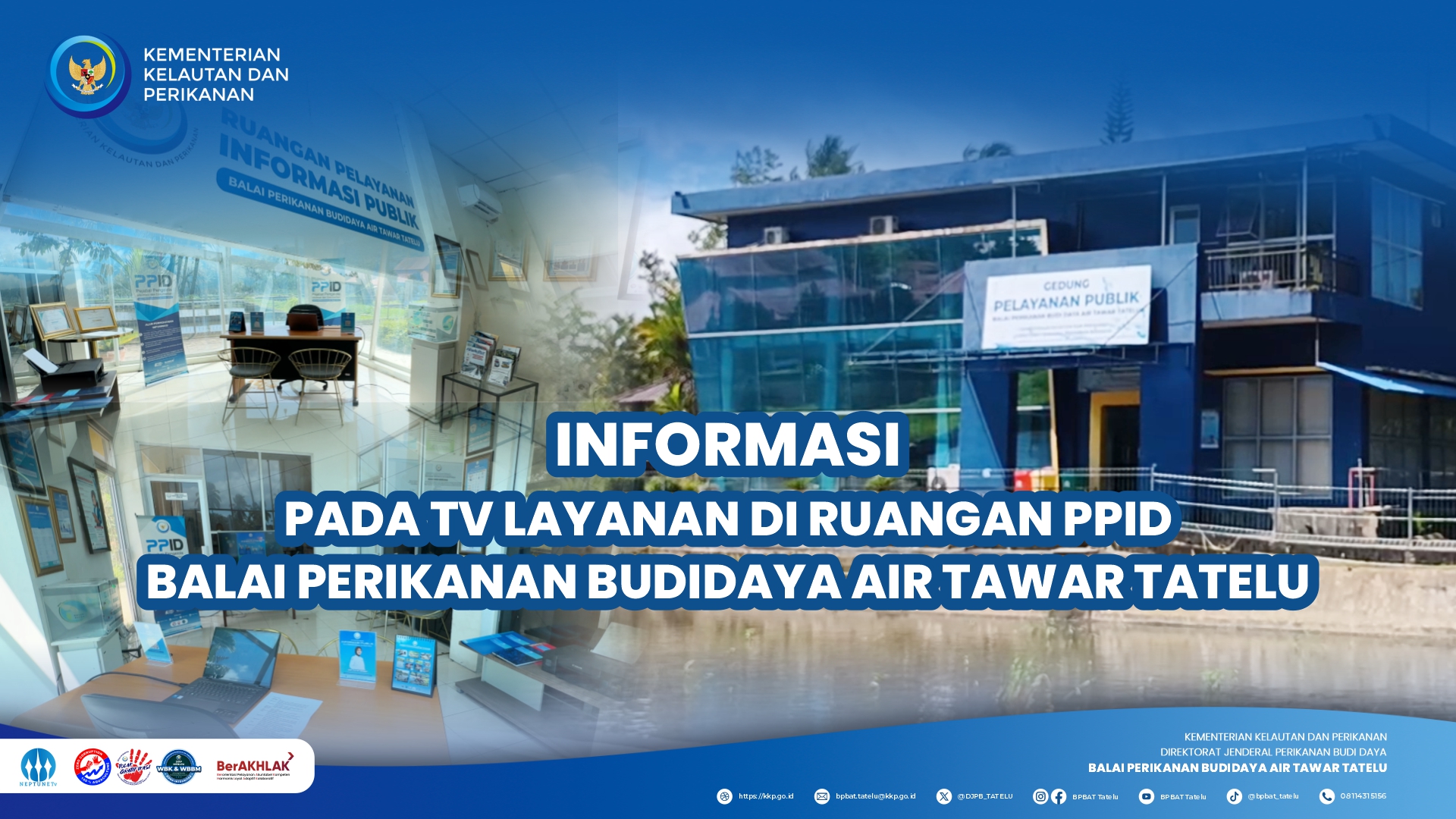 Audio visual yang menayangkan layanan informasi publik Tahun 2026