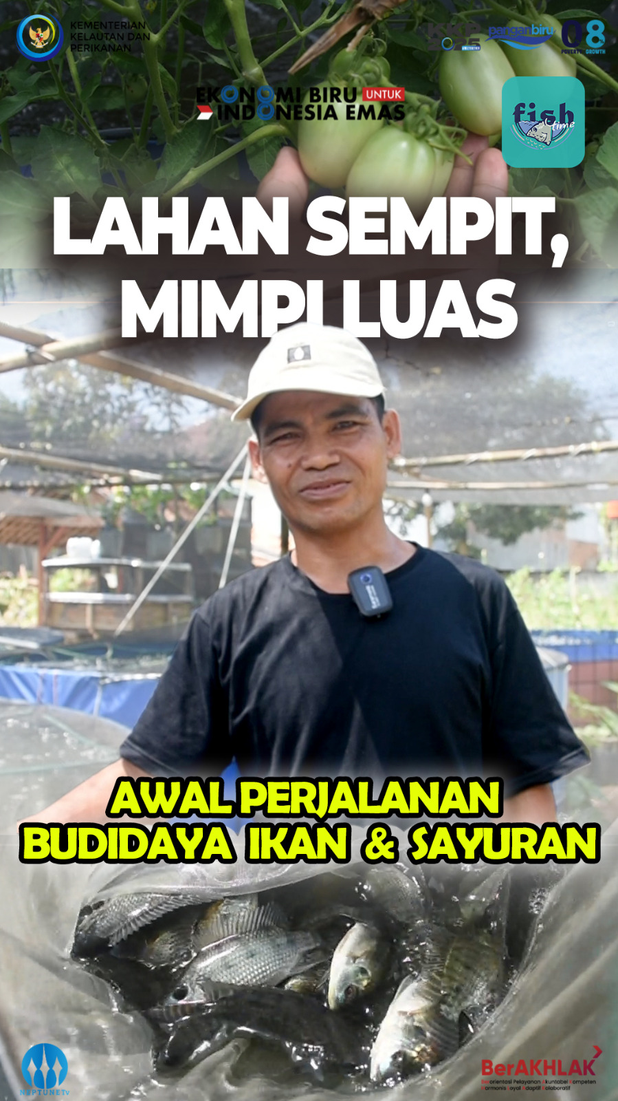 Lahan Sempit, Mimpi Luas Awal Perjalanan Budidaya Ikan dan Sayuran
