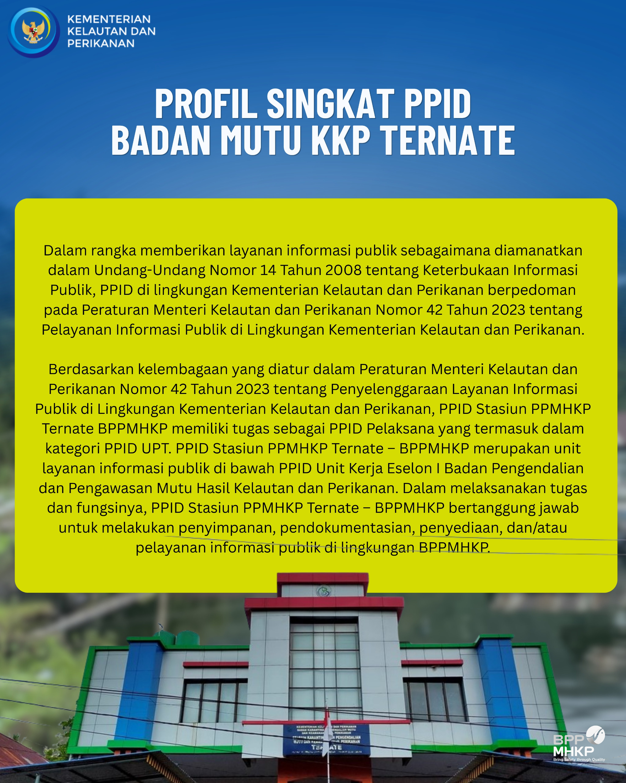 Layanan Infoarmasi SPPMHKP Ternate