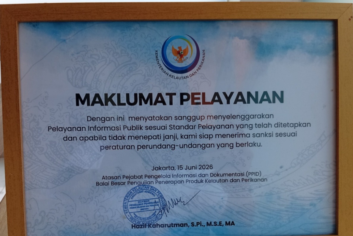 Sarana Prasarana PPID BBP3KP 2026