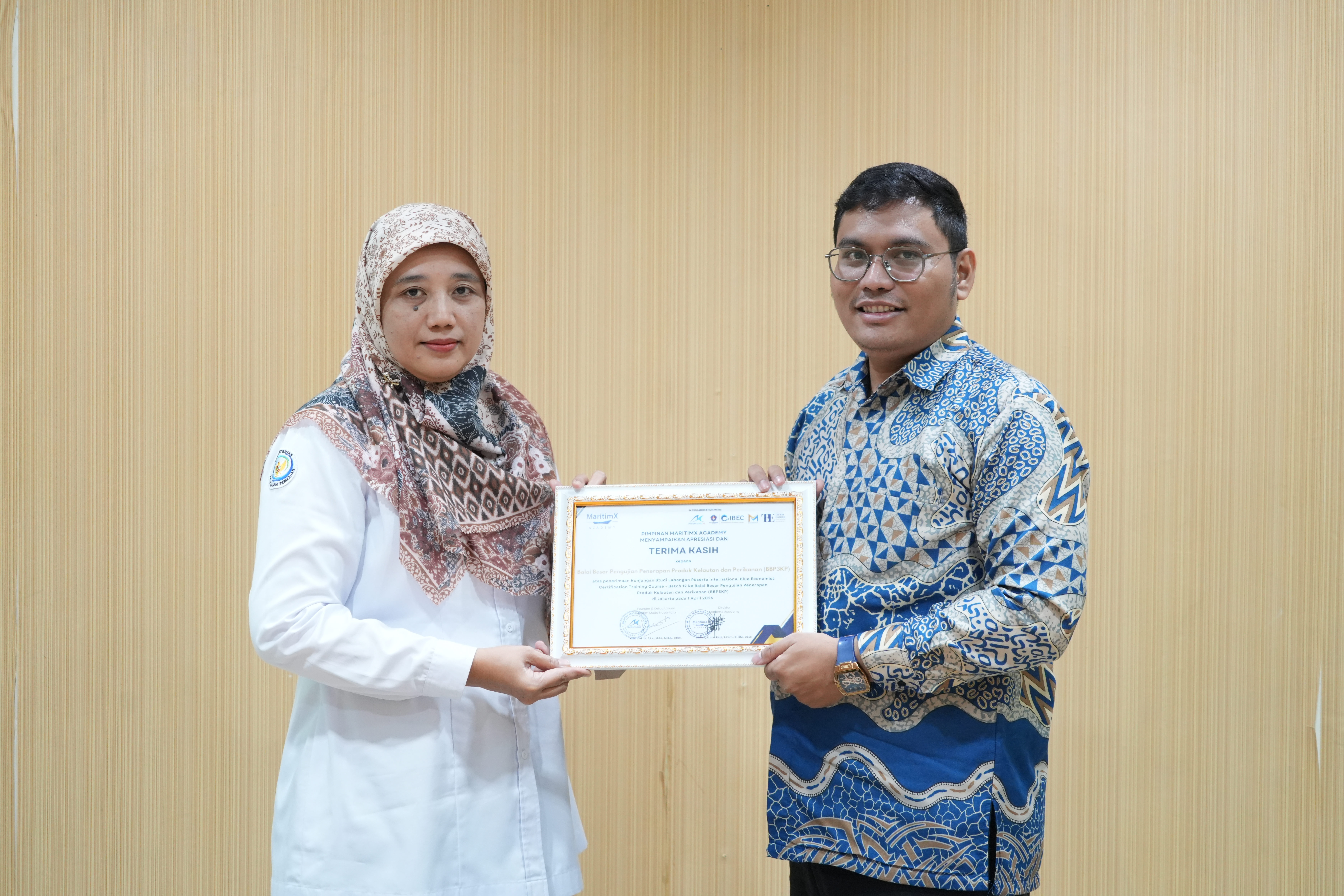 Kunjungan International Blue Economist Certification Training Course Martitim Muda Nusatara