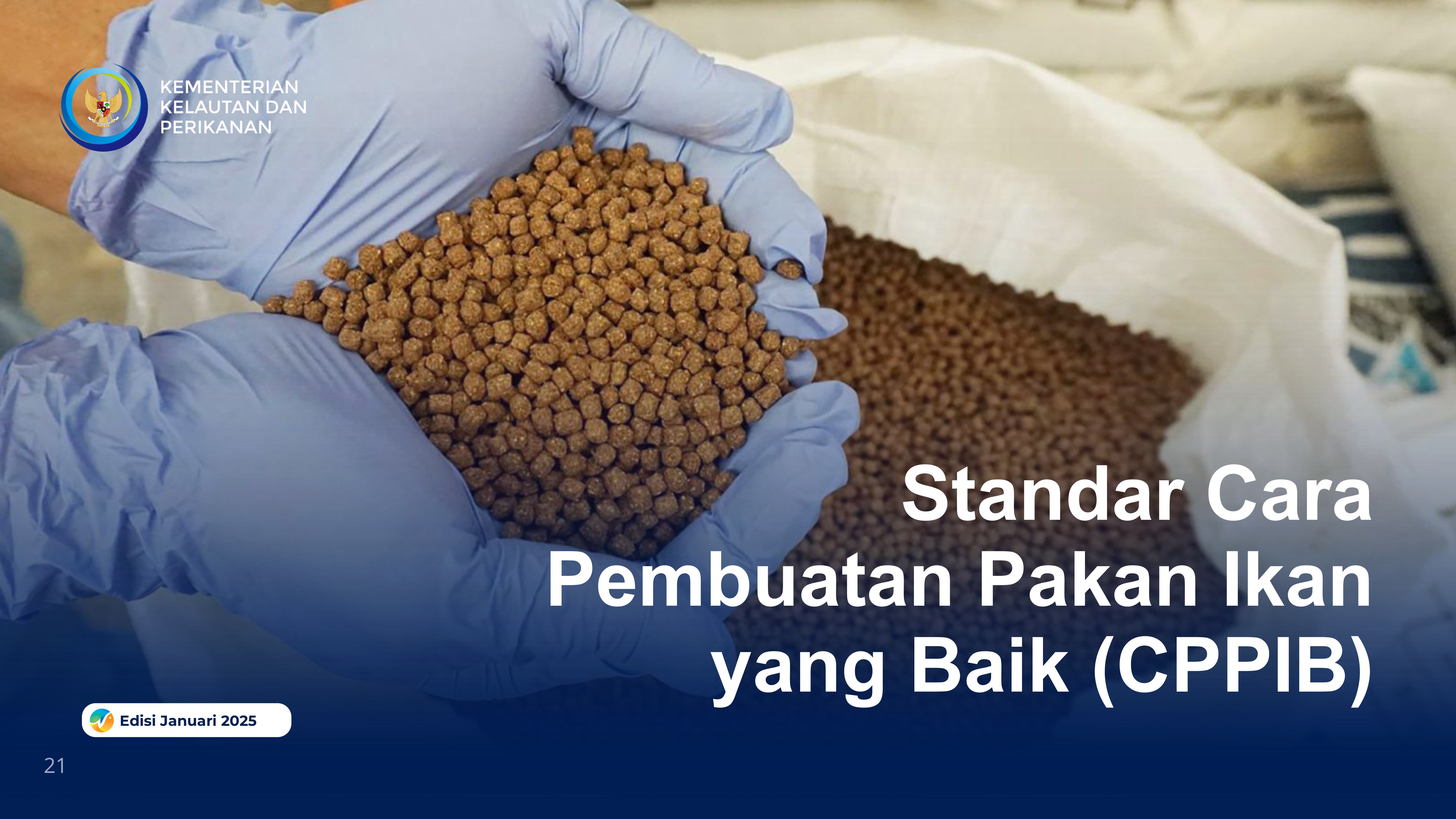 Cara Pembuatan Pakan Ikan yang Baik (CPPIB)