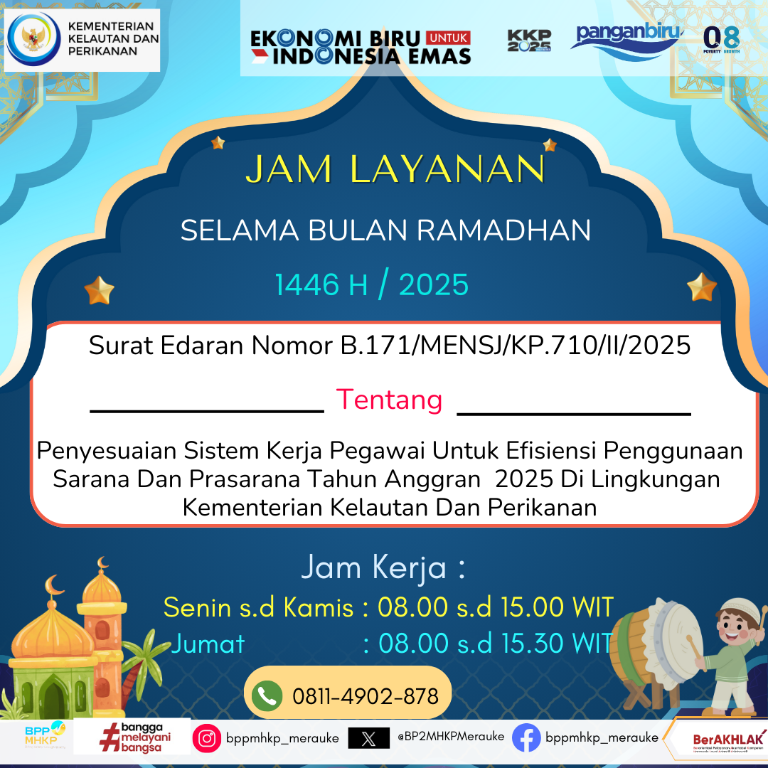 Jam Layanan Selamat Bulan Ramadhan 1446 H / 2025 M