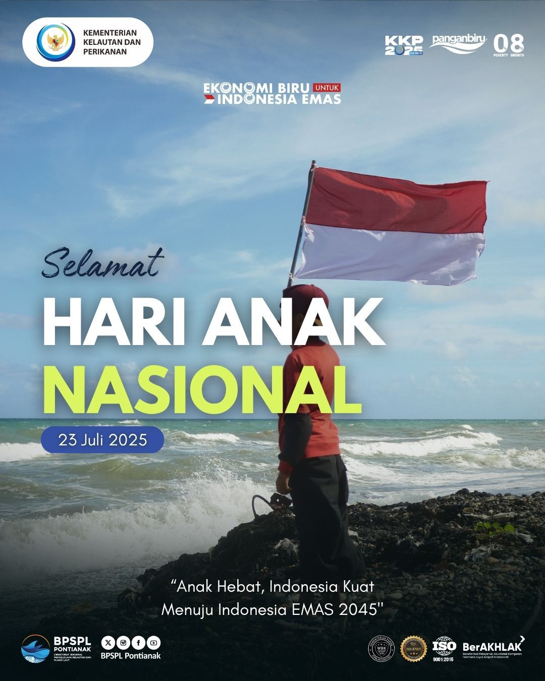 Hari Anak Nasional 2025 "Anak Hebat, Indonesia Kuat Menuju Indonesia Emas 2045"