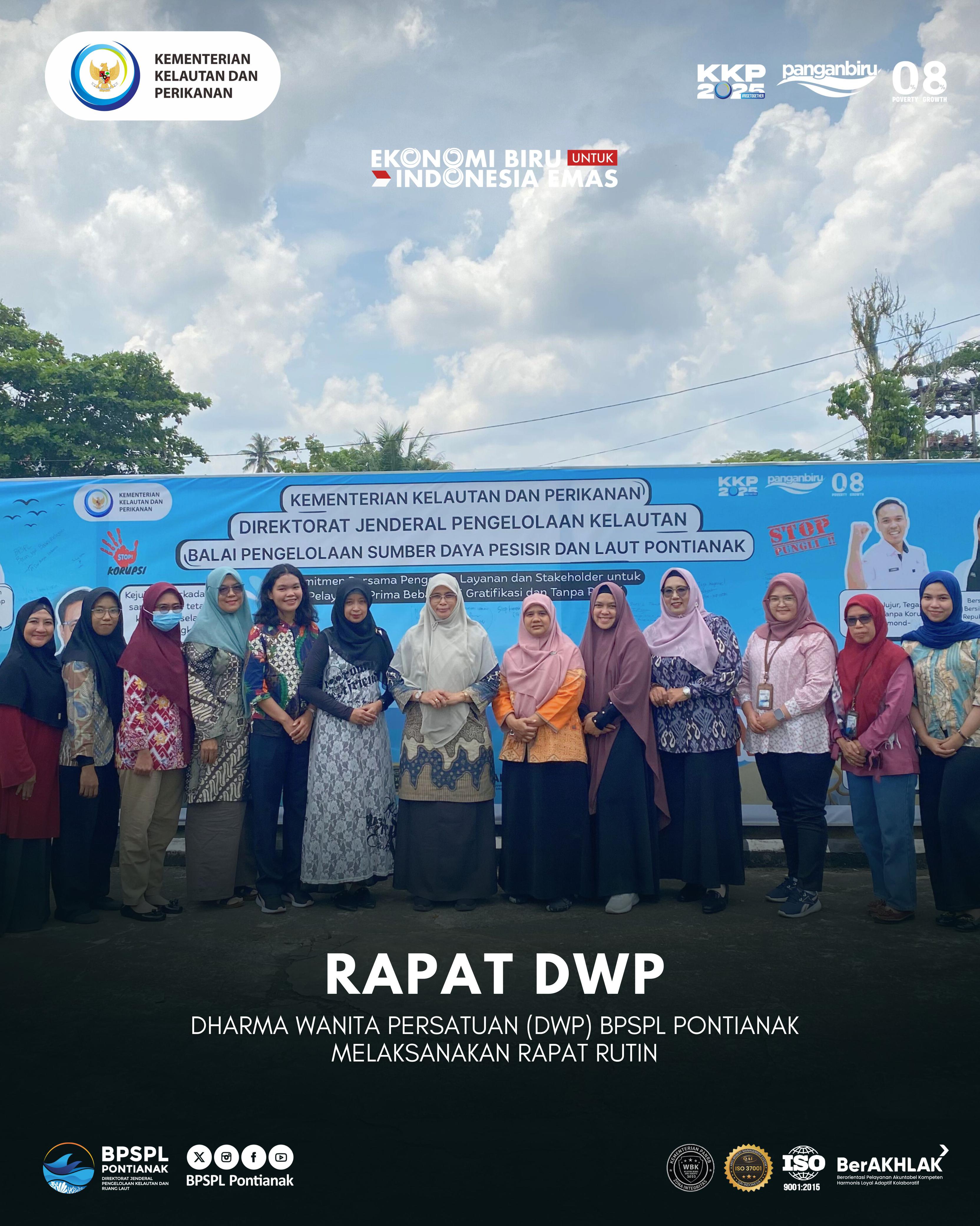 Dharma Wanita Persatuan BPSPL Pontianak Perkuat Silaturahmi dan Peran Sosial Lewat Rapat Rutin