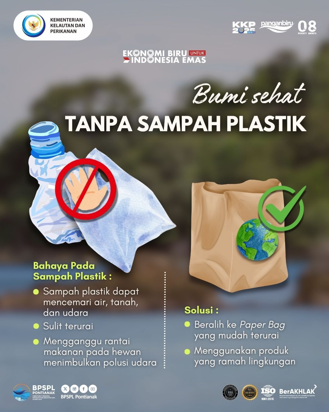 Kurangi Plastik Selamatkan Laut kIta