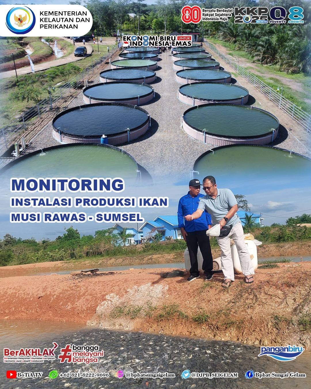 KEPALA BPBAT SG JAMBI KUNJUNGI INSTALASI PRODUKSI IKAN MUSIRAWAS (IPIM)