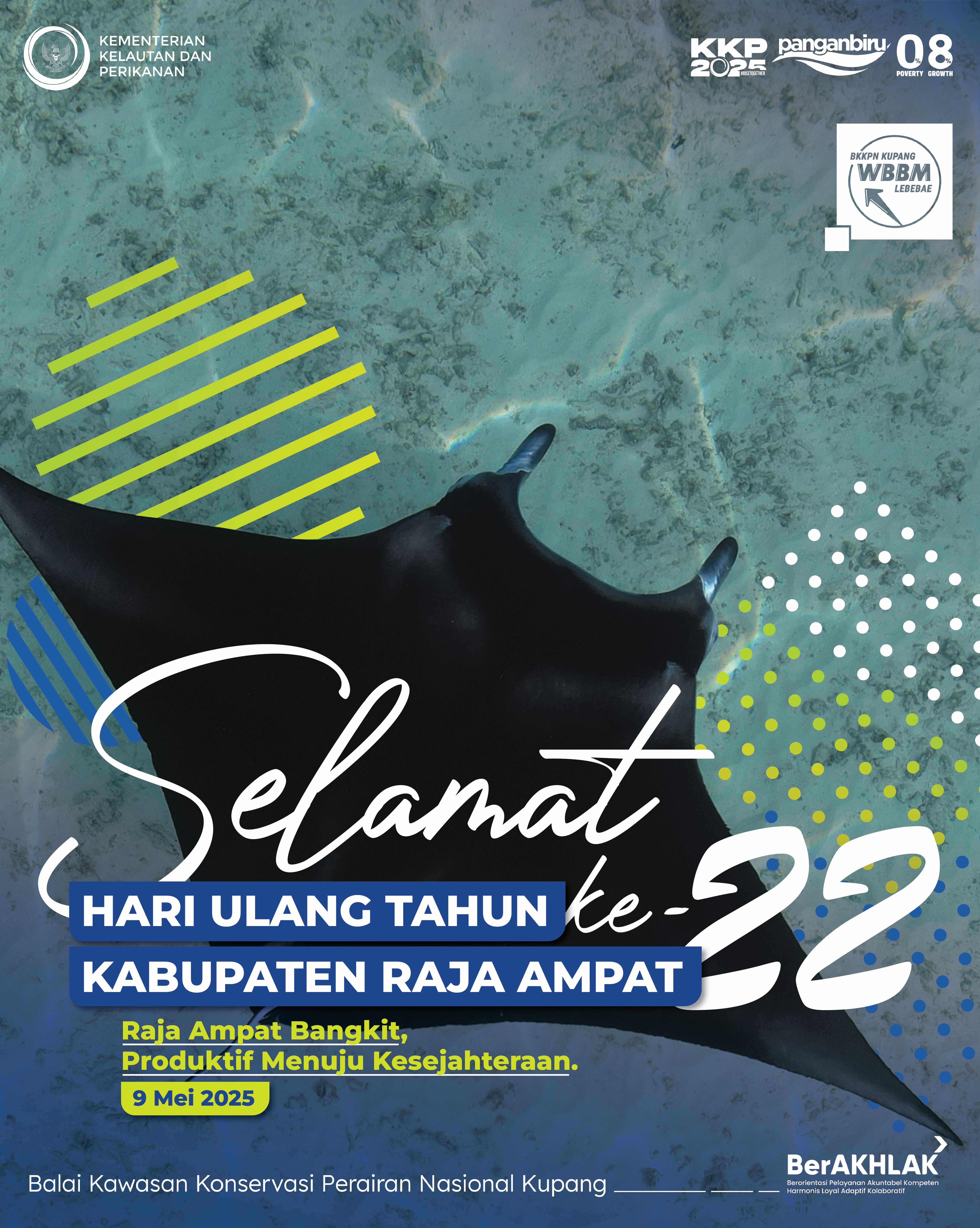 HUT Kabupaten Raja Ampat Ke-22