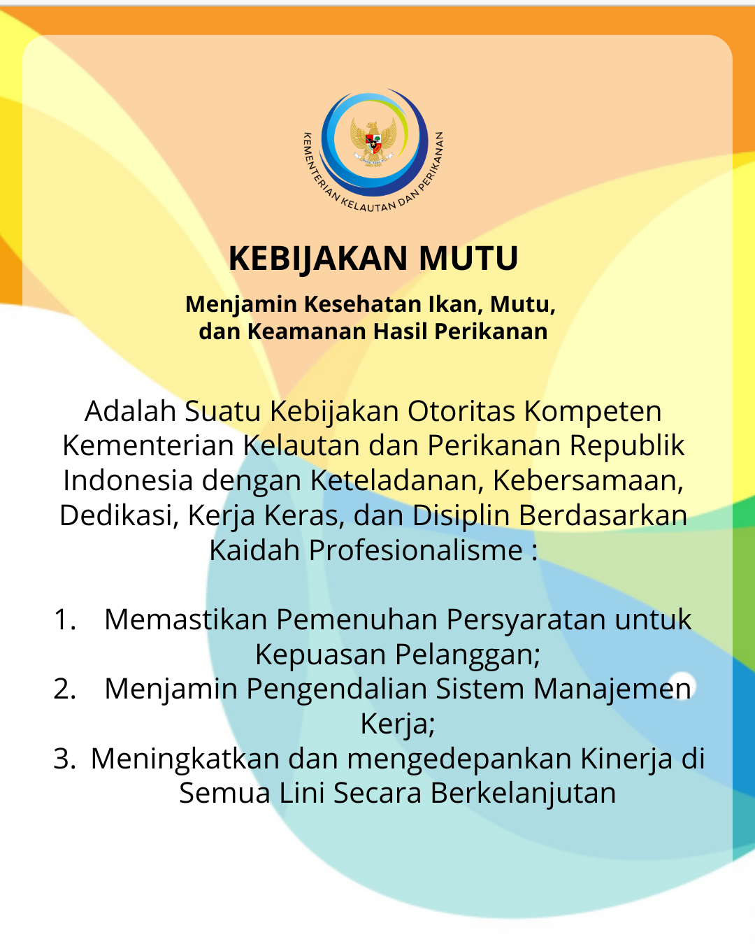 Kebijakan Mutu