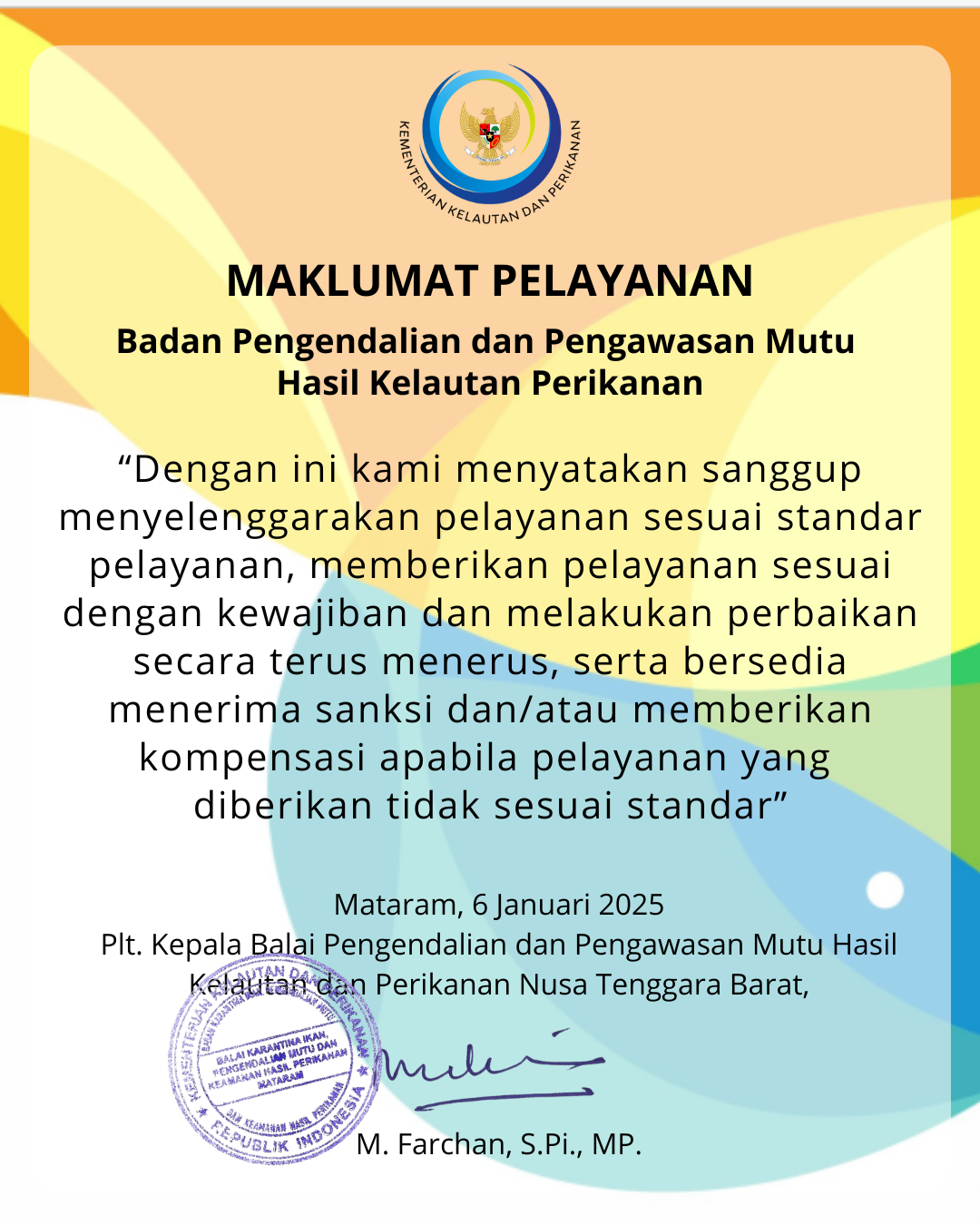 Maklumat Pelayanan Bahasa Indonesia