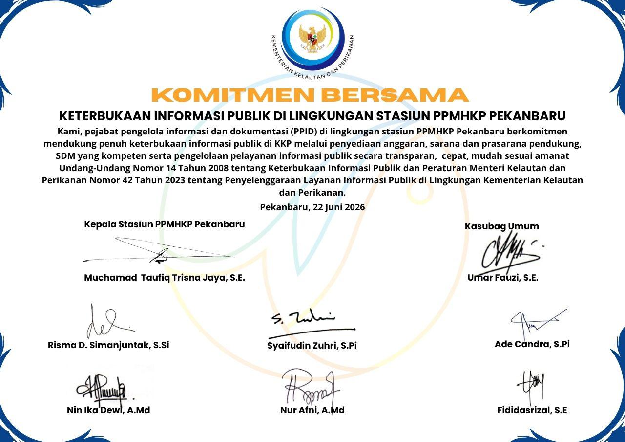 Komitmen Bersama Stasiun PPMHKP Pekanbaru