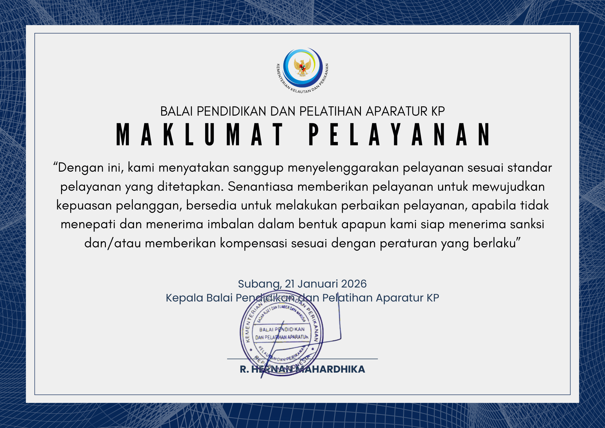 Maklumat Pelayanan