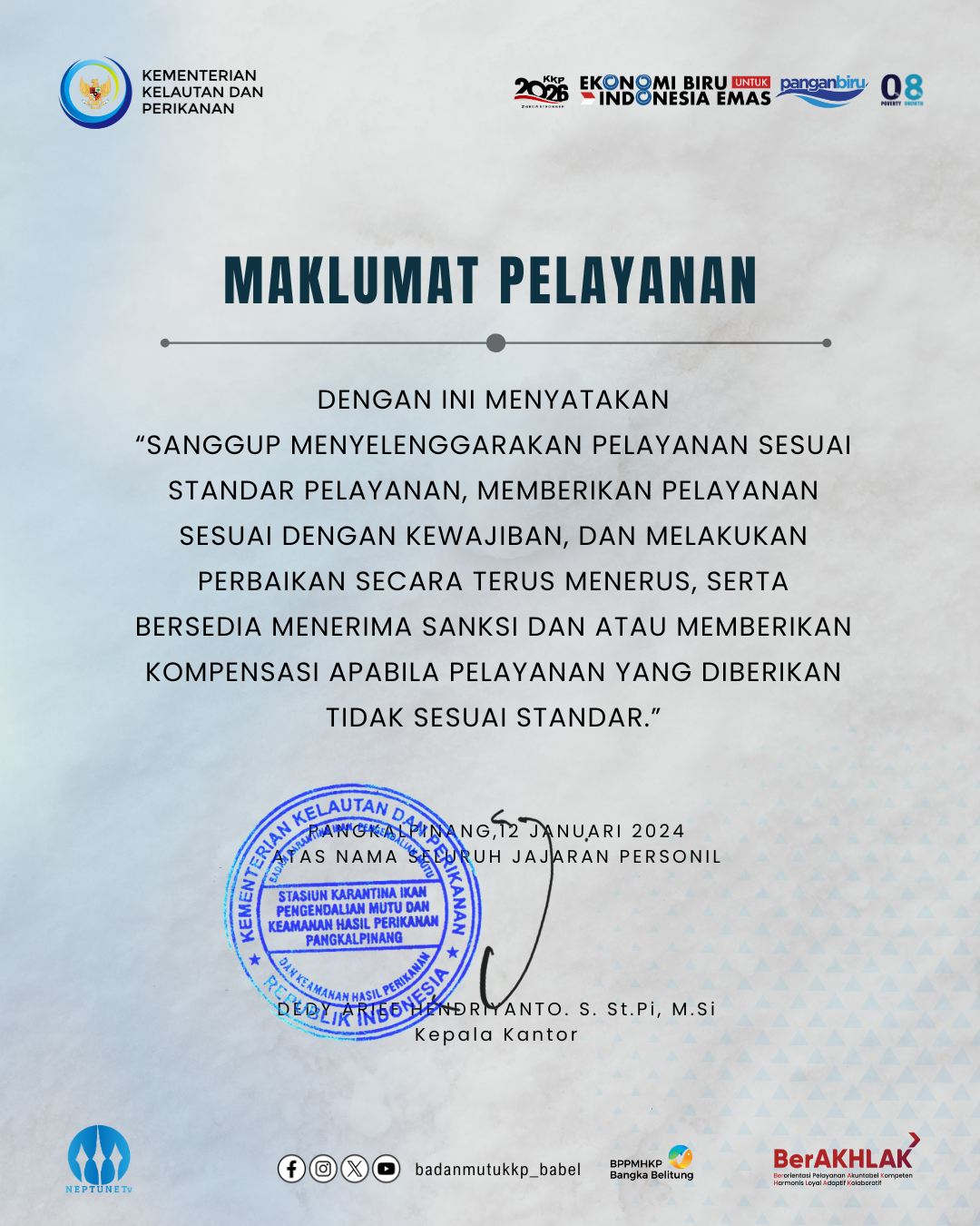 Maklumat Pelayanan