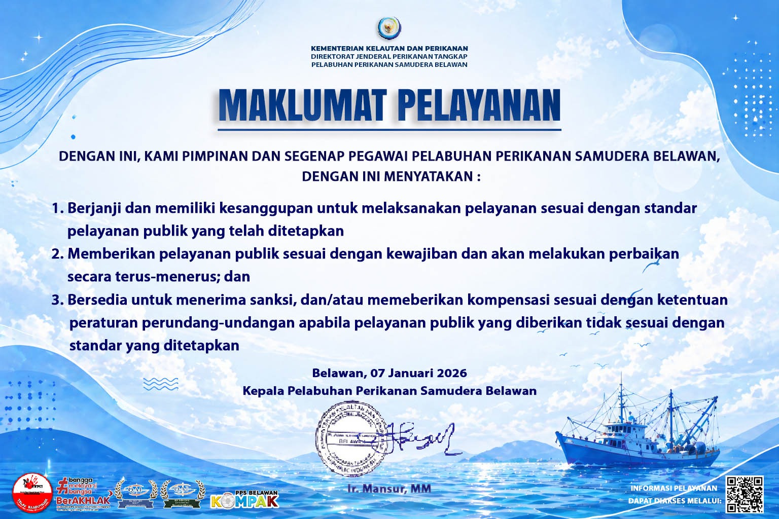 Maklumat Pelayanan PPS Belawan