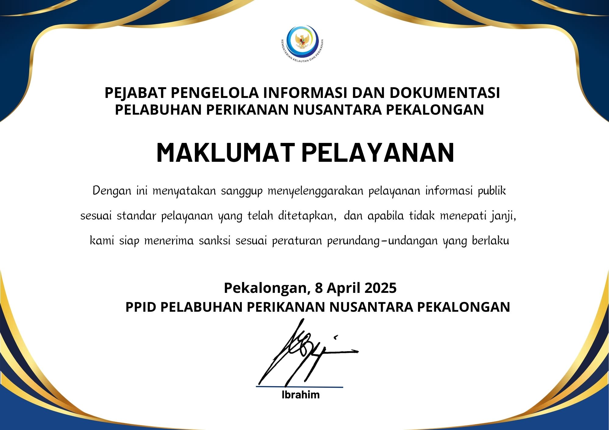 Maklumat Pelayanan Informasi