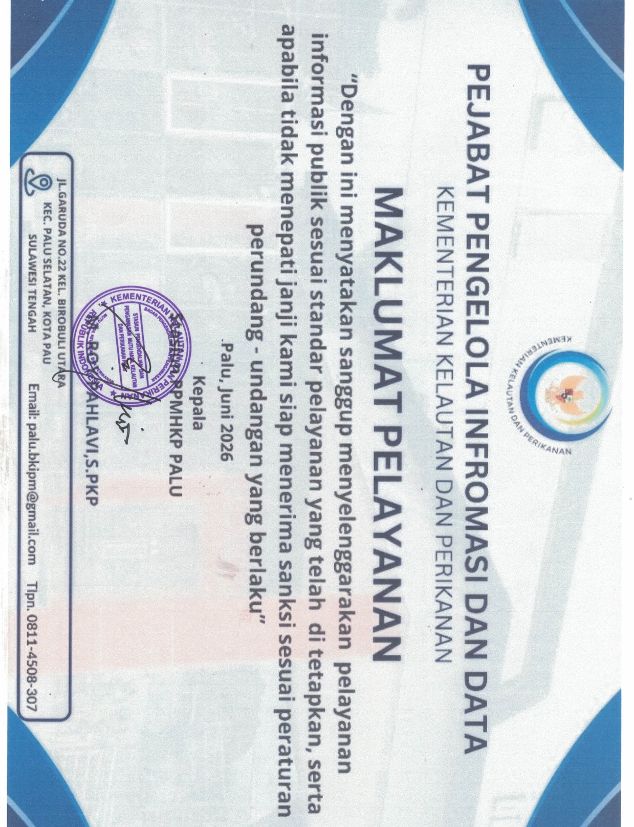 Maklumat Informasi Pelayanan