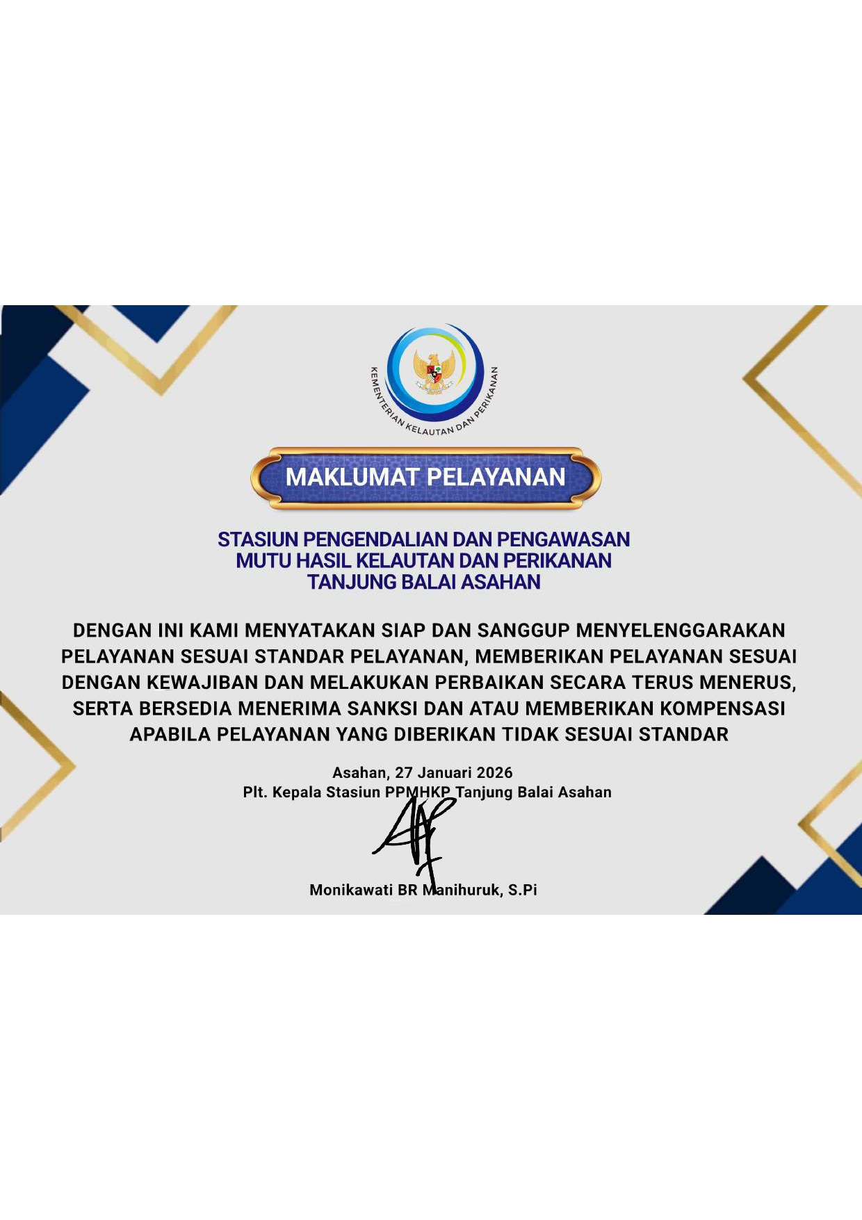 Maklumat pelayanan