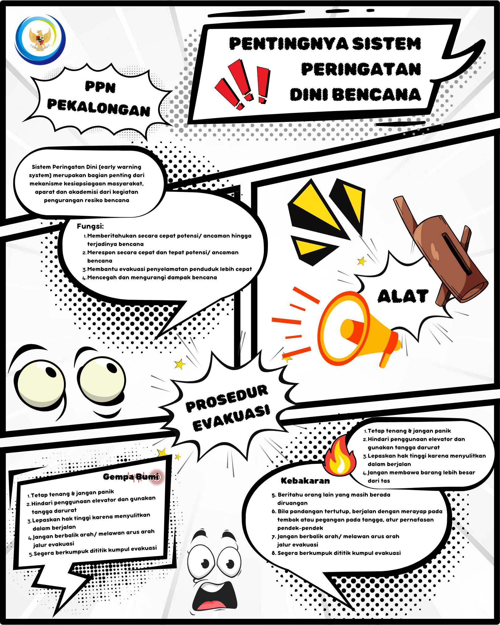 Prosedur peringatan dini dan prosedur evakuasi keadaan darurat