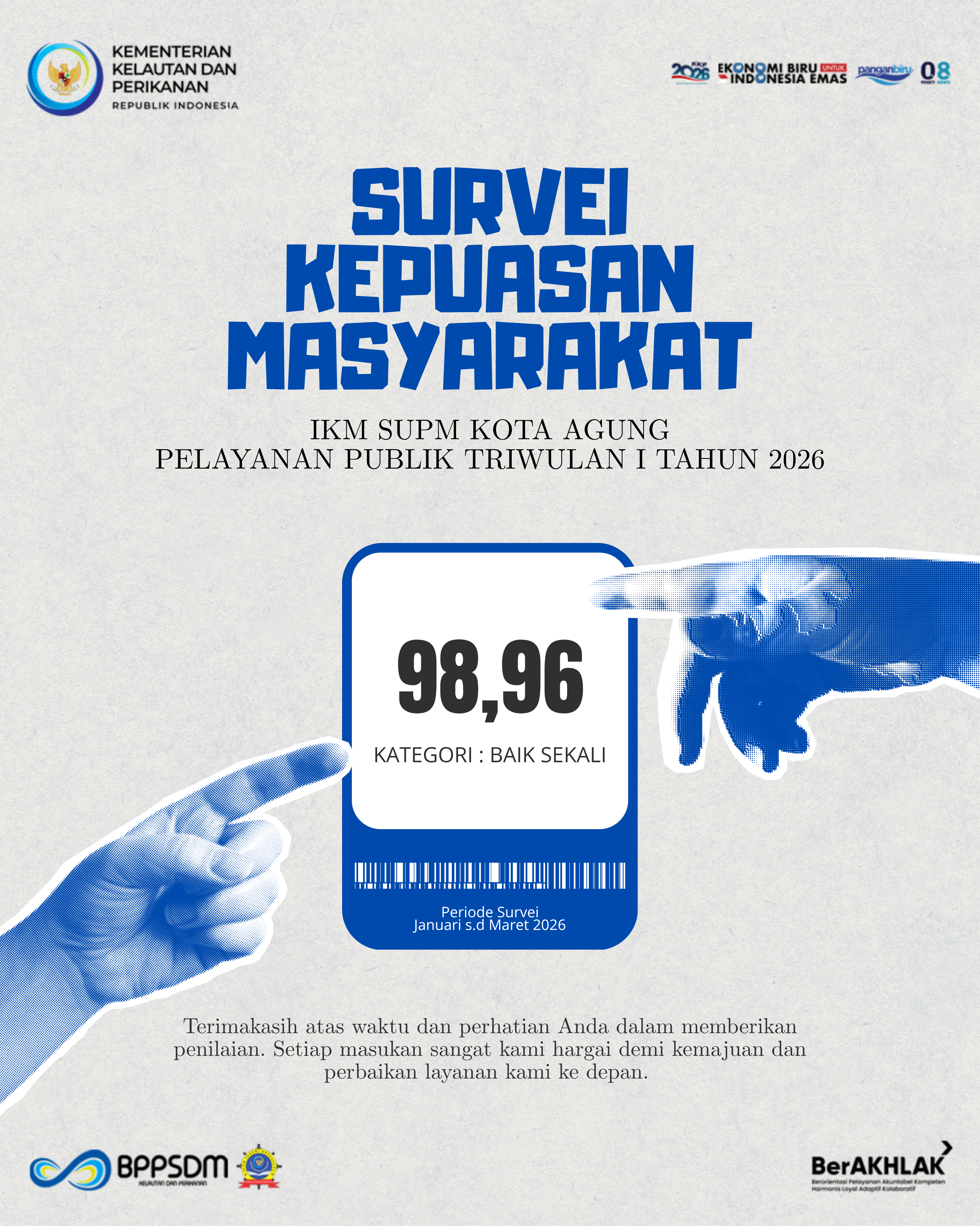 SKM PELAYANAN PUBLIK TW I TAHUN 2026
