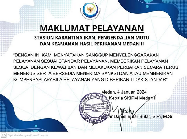 Maklumat Pelayanan BPPMHKP Medan II
