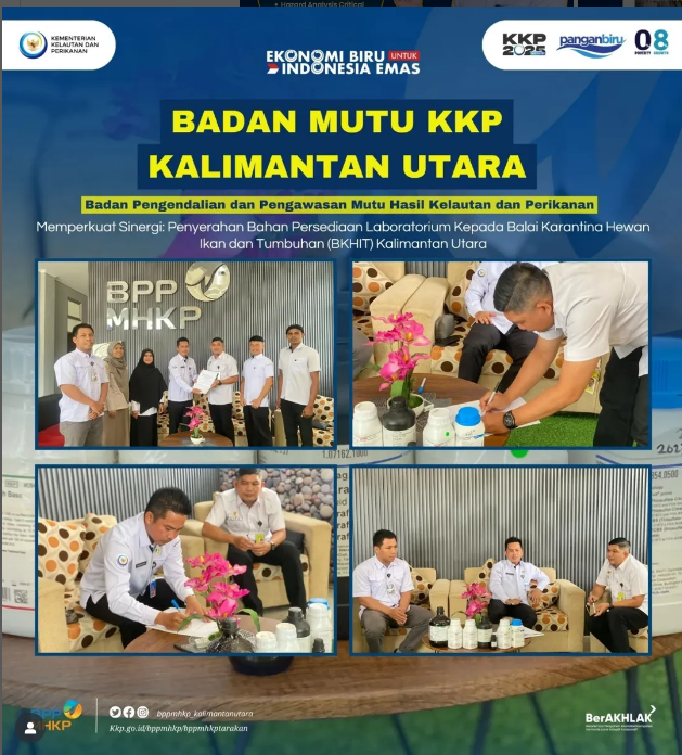Penyerahan Bahan Persediaan Laboratorium Kepada Balai Karantina Hewan Ikan dan Tumbuhan (BKHIT) Kalimantan Utara