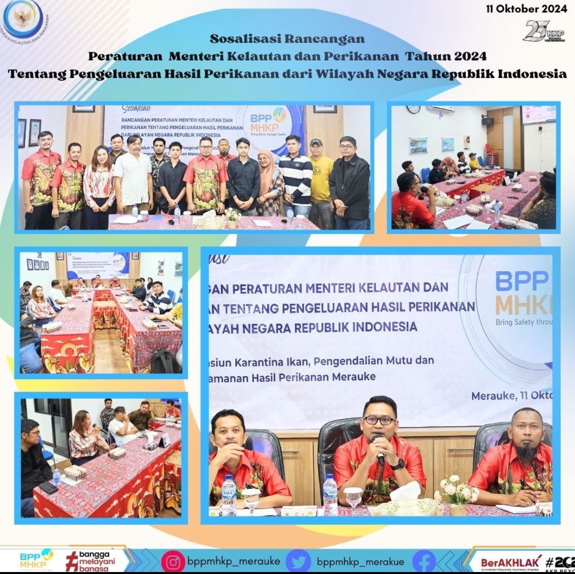 Sosialisasi Rancangan Peraturan Menteri Kelautan dan Perikanan Tahun 2024 Tentang Pengeluaran Hasil Dari Wilayah Negara Reoublik Indonesia