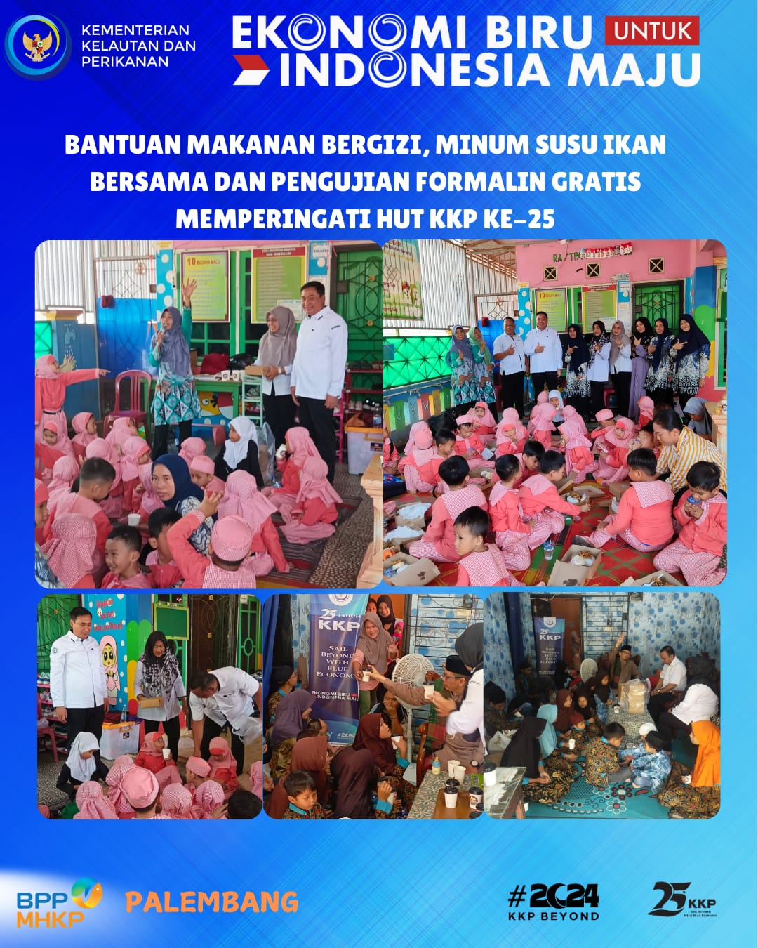 Kegiatan BPPMHKP Palembang dalam rangka merayakan HUT KKP Ke 25