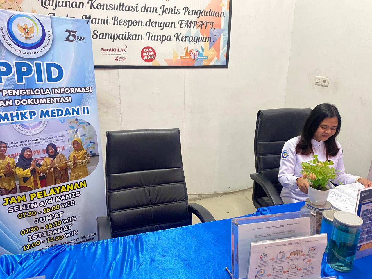 Ruang Pelayanan PPID BPPMHKP Medan II