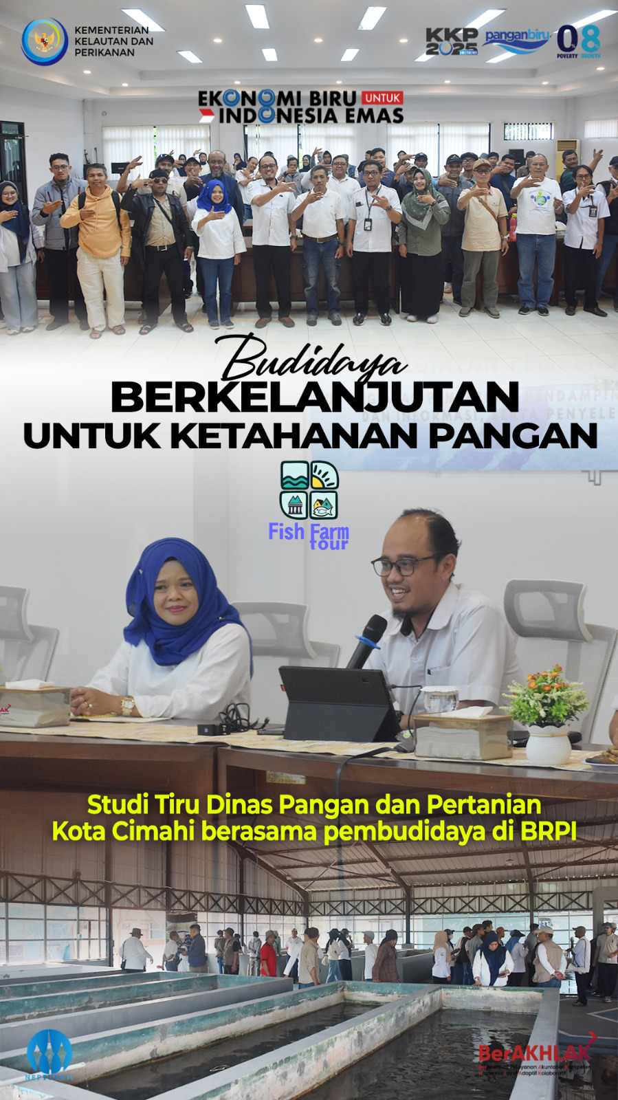 Studi Tiru Pemberdayaan Pembudidaya Ikan Kecil Bersama Dinas Pangan dan Pertanian Kota Cimahi