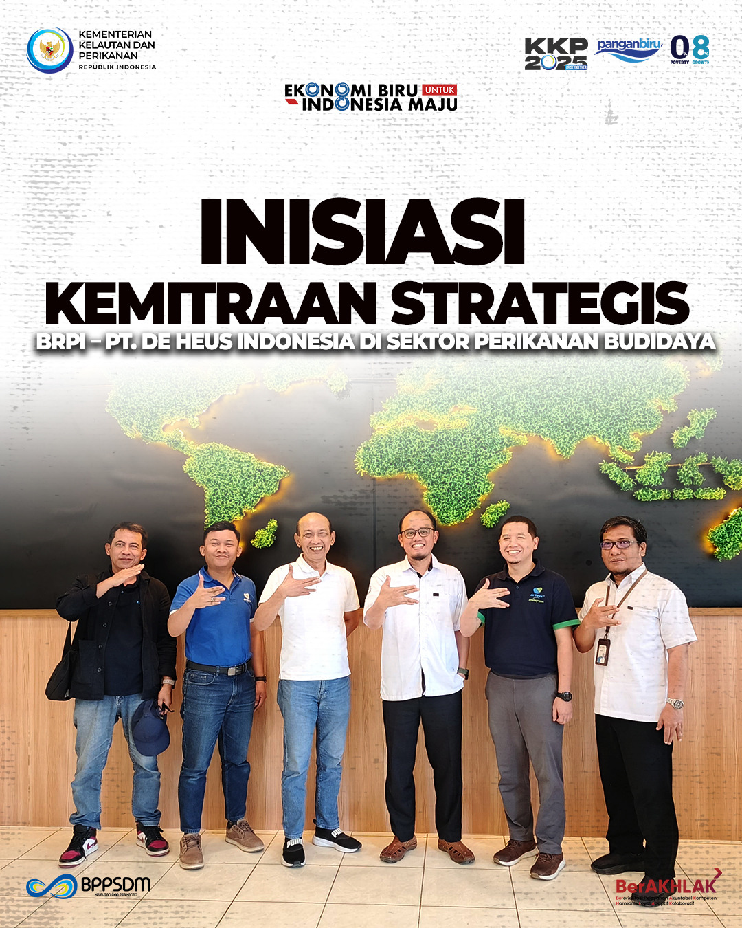 Inisiasi Kemitraan Strategis BRPI - PT De Heus Indonesia Di Sektor Perikanan Budidaya