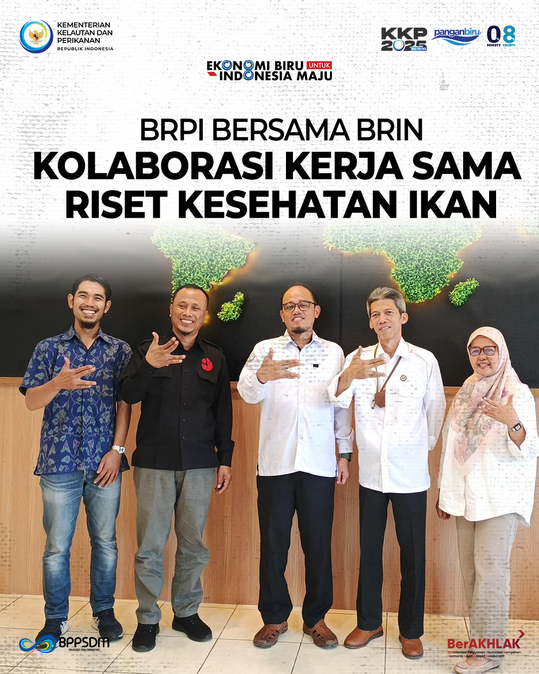 BRPI Bersama BRIN, Kolaborasi Kerja Sama Riset Kesehatan Ikan