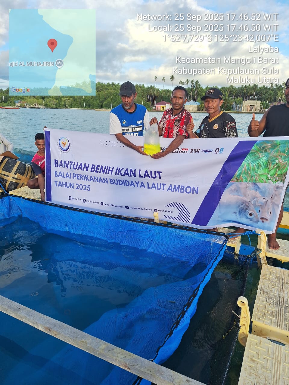 Distribusi Bantuan Benih Ikan Laut di Kepulauan Sula