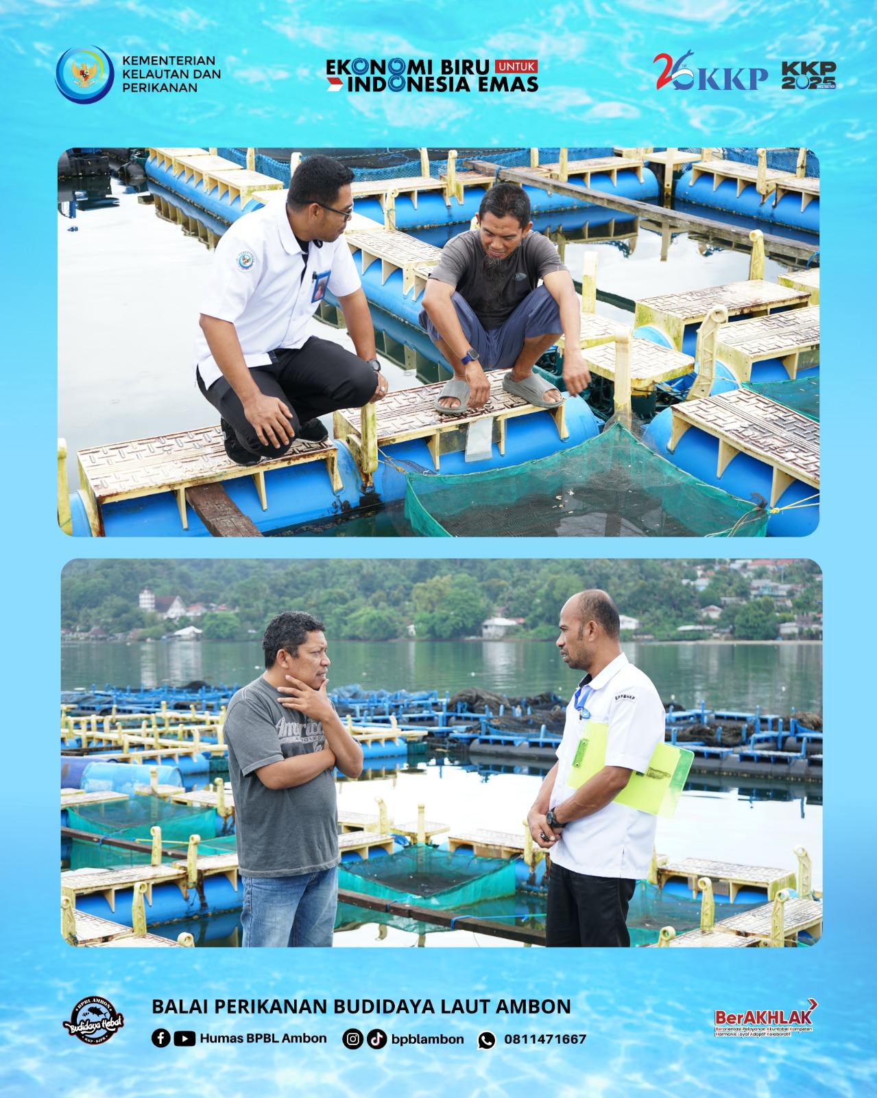 kegiatan Surveilans Cara Pembenihan Ikan yang Baik (CPIB) dan Cara Budidaya Ikan yang Baik (CBIB) Hari Kedua