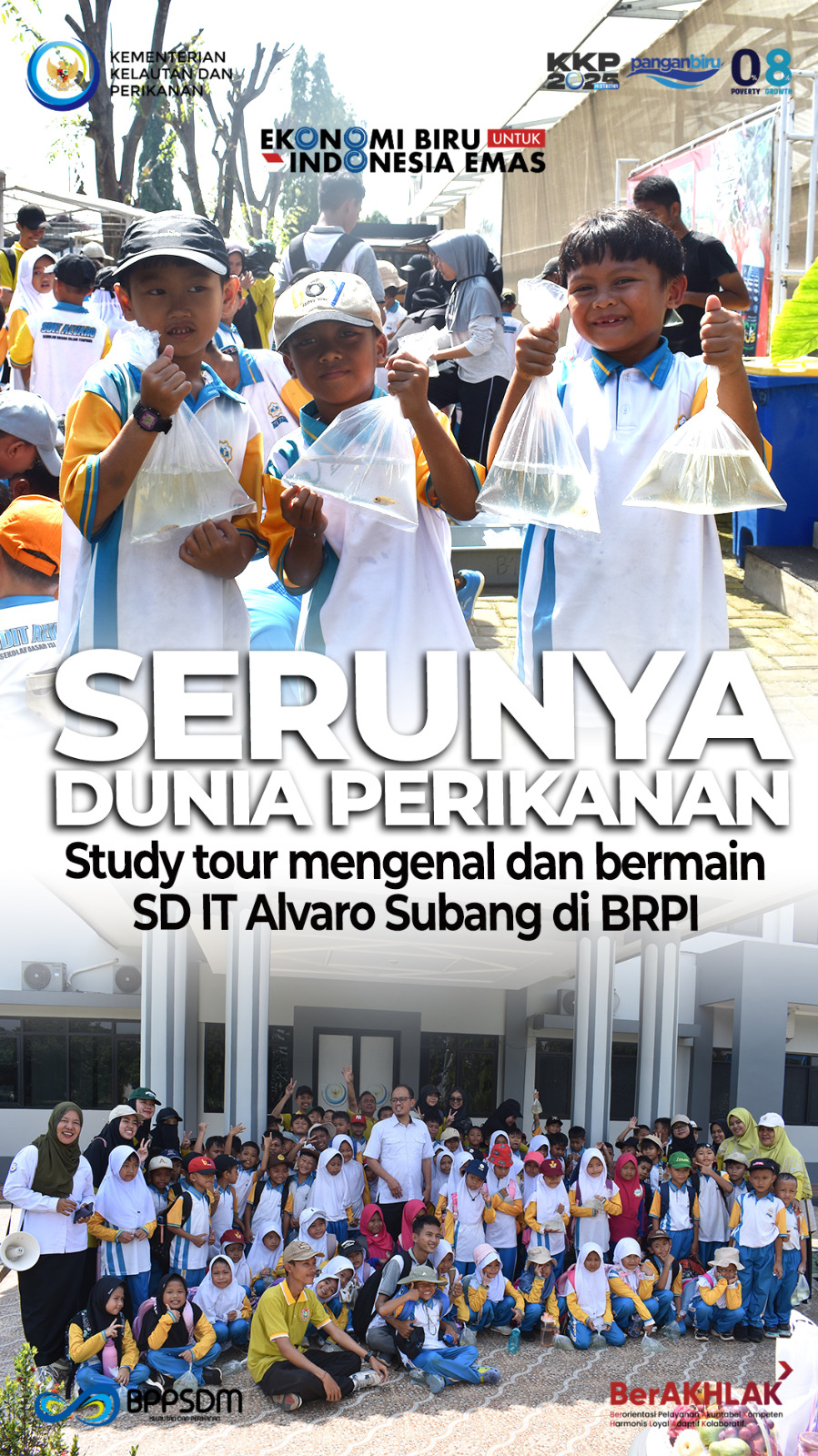 Serunya Dunia Perikanan Study tour mengenal dan bermain SD IT Alvaro di BRPI