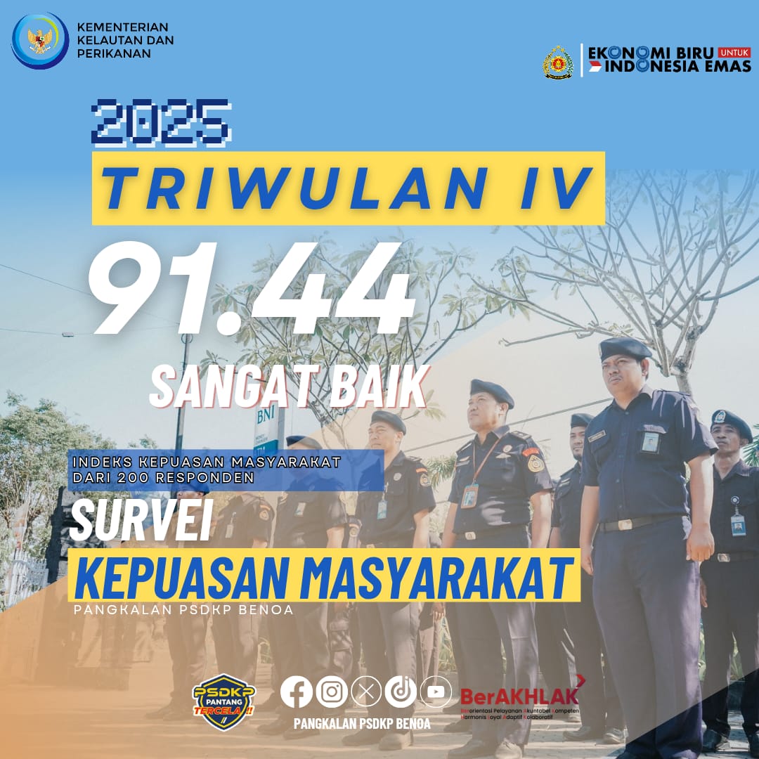 Survei Kepuasan Mayarakat Pangkalan PSDKP Benoa Triwulan IV Tahun 2025