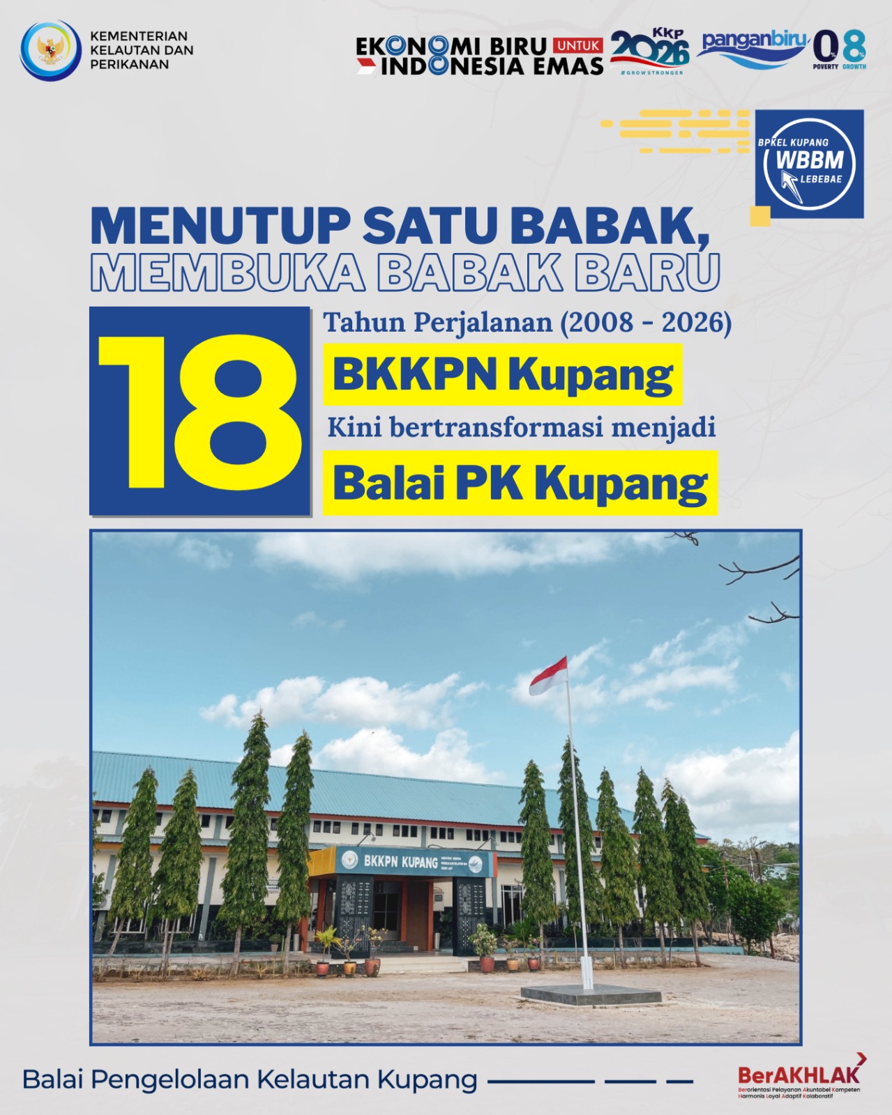 18 Tahun Transformasi BKKPN Kupang Menjadi Balai PK Kupang