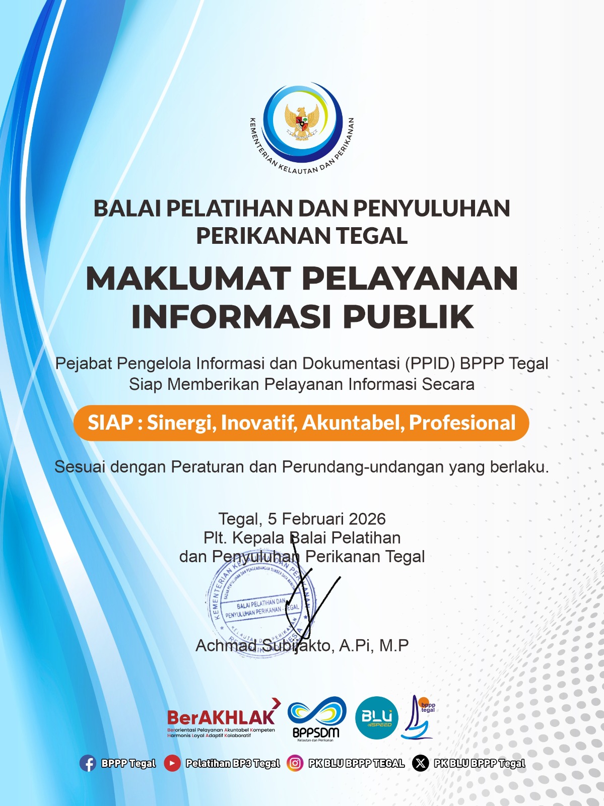 MAKLUMAT PELAYANAN INFORMASI PUBLIK