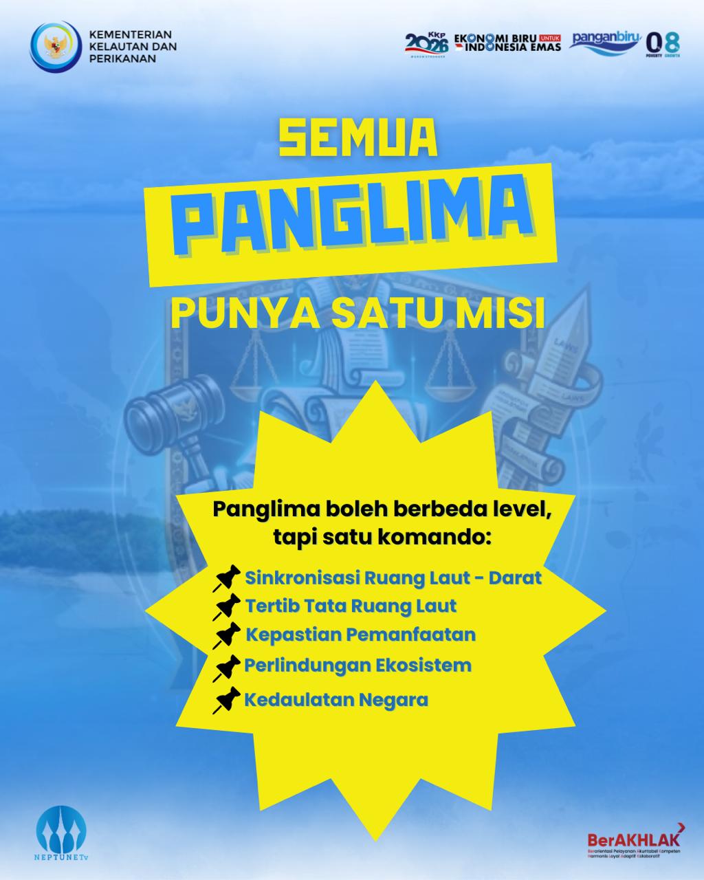 Ini adalah para "Panglima" Dokumen Perencanaan Ruang Laut yang menjaga kedaulatan dan keteraturan di laut Indonesia