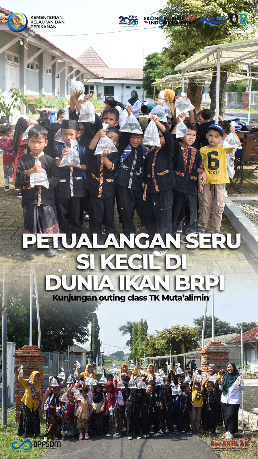 Petualangan Si Kecil Di Dunia Ikan BRPI Kunjungan Outing Class TK Al-Mutaallimin