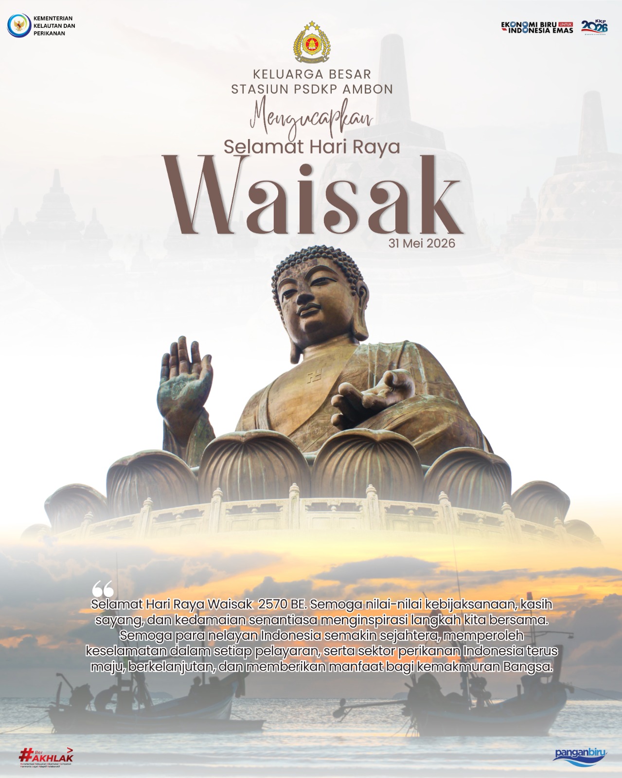 Selamat Hari Raya Waisak 2570 BE, 31 Mei 2026.