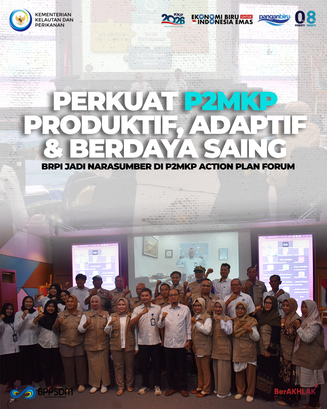 Perkuat P2MKP Produktif, Adaptif dan Berdaya Saing, BRPI Jadi Narasumber di P2MKP Action Plan Forum