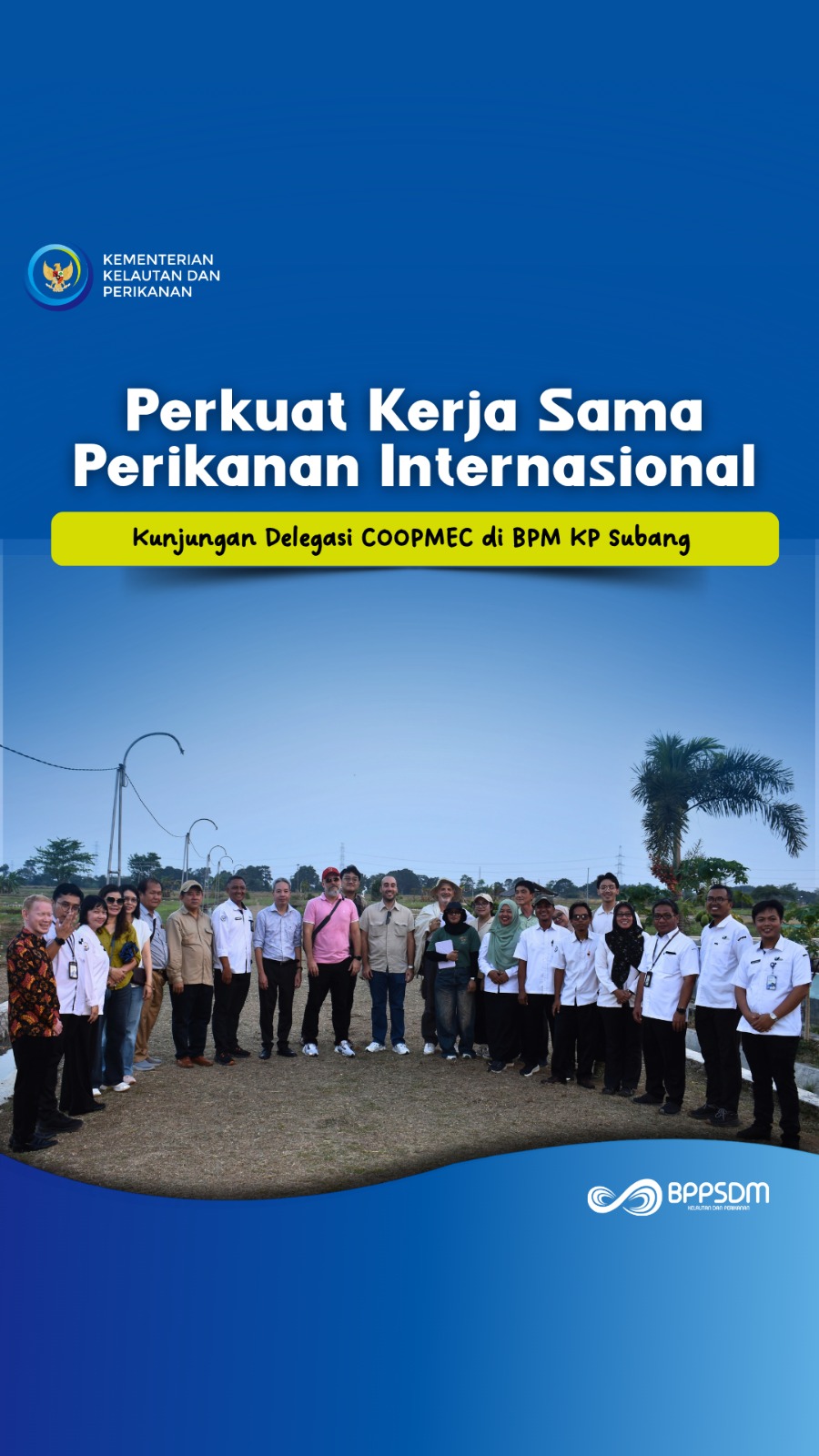 Perkuat Kerja Sama Perikanan Internasional, Kunjungan Delegasi COOPMEC di BPMKP Subang